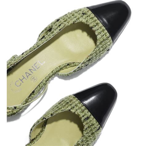 green chanel slingbacks|slingback chanel price.